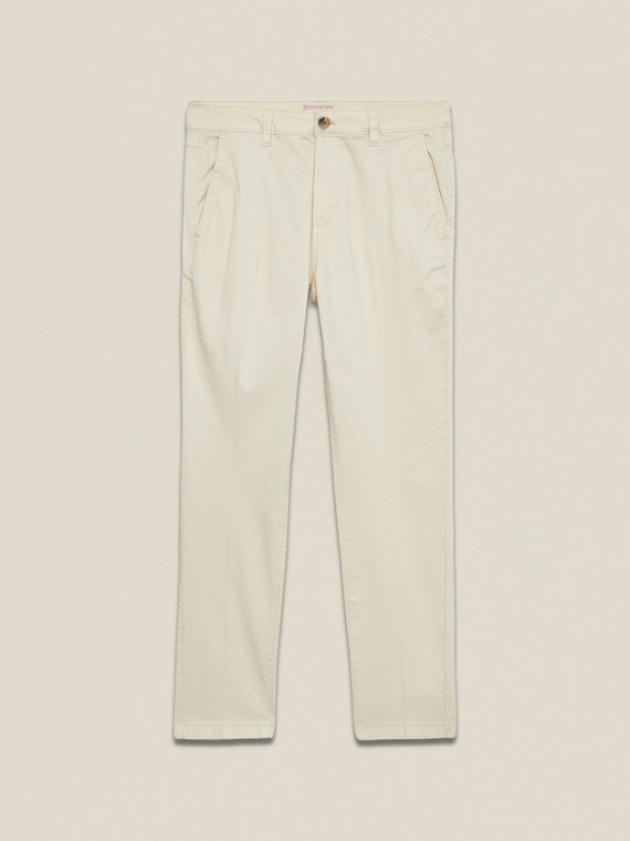 Cigarette pants in lyocell blend fabric