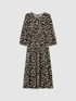 Animal print midi dress image number 4