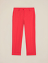 Pantalones pitillo de tejido crep&eacute; image number 4