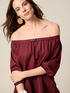 Blusa con hombros descubiertos de algod&oacute;n image number 2