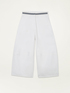 Pantaloni cropped con ricamo in vita image number 4