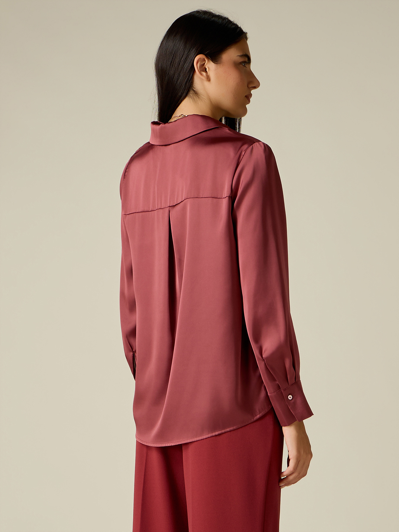 Satin shirt image number 1