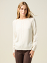 Long-sleeved cashmere blend sweater image number 0