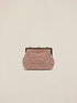 Clutch con cristalli e chiusura a scatto image number 2