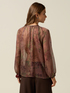 Bluse mit Fantasiemuster und Volants image number 1