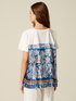 T-shirt with printed pleated back image number 1