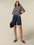 Bermudas de gabardina mezcla de algod&oacute;n image number 0