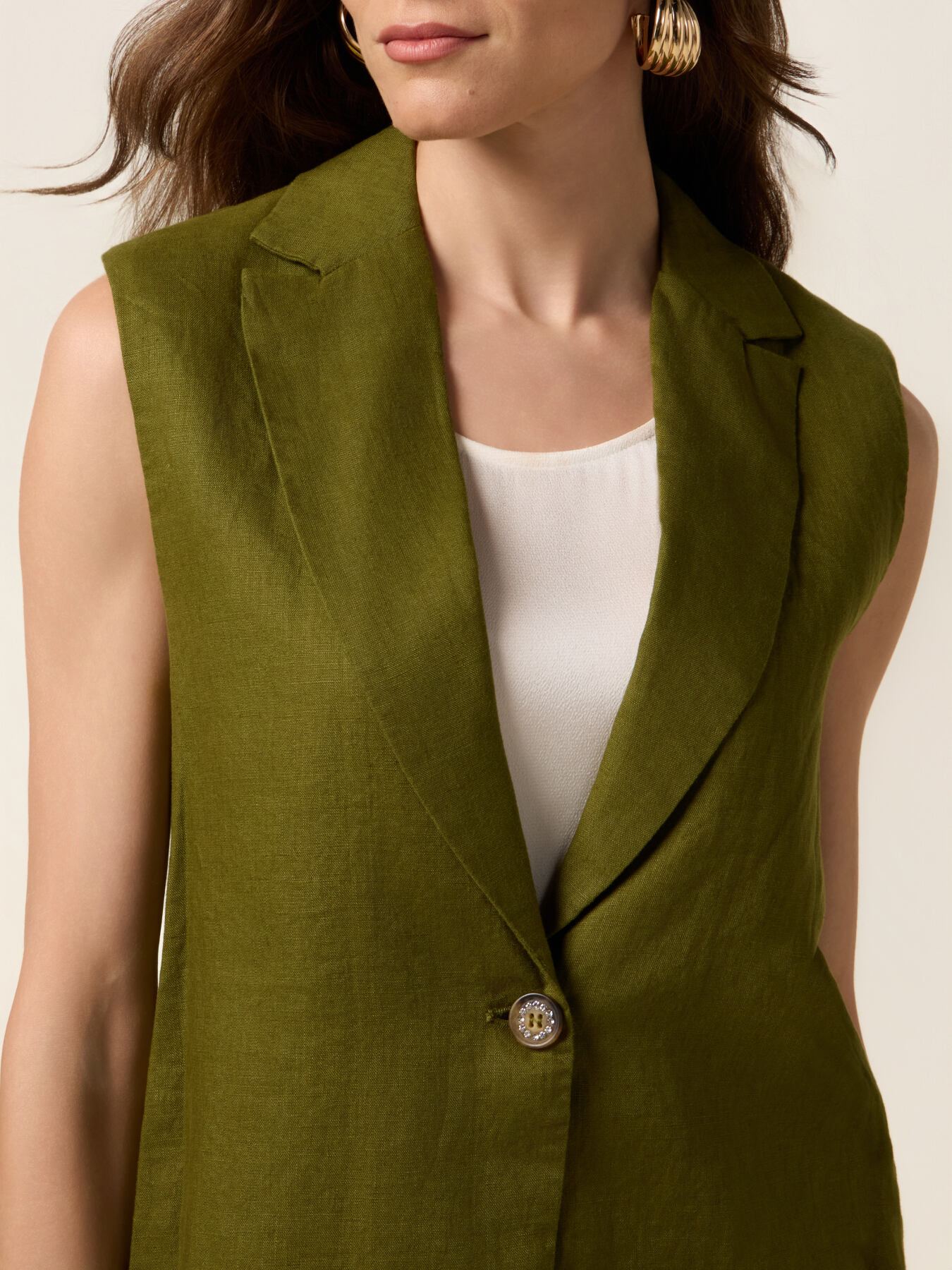 Gilet in puro lino image number 2