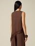 Asymmetric blouse with lace image number 1