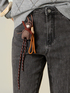 Grey denim flare jeans image number 2