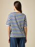 T-Shirt aus gestreiftem Baumwoll-Mischgewebe image number 1