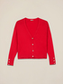 Cardigan misto viscosa con bottoni gioiello image number 3