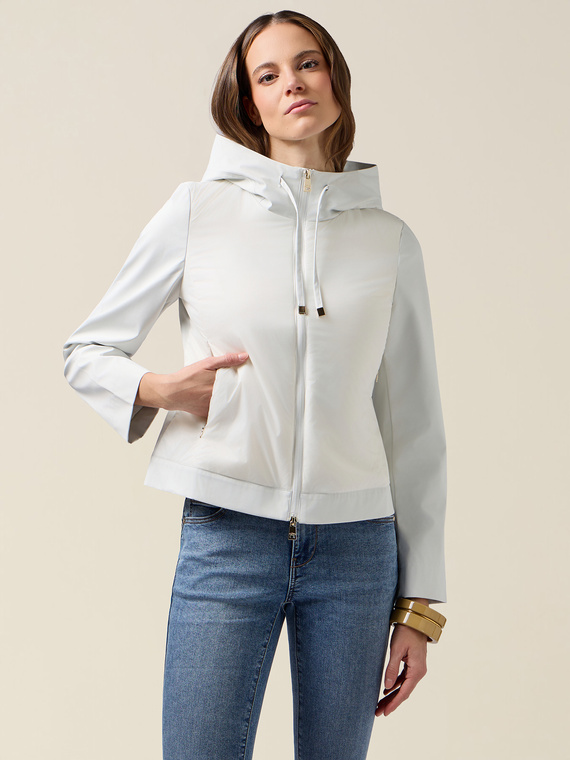 Lightweight combined puffer jacket