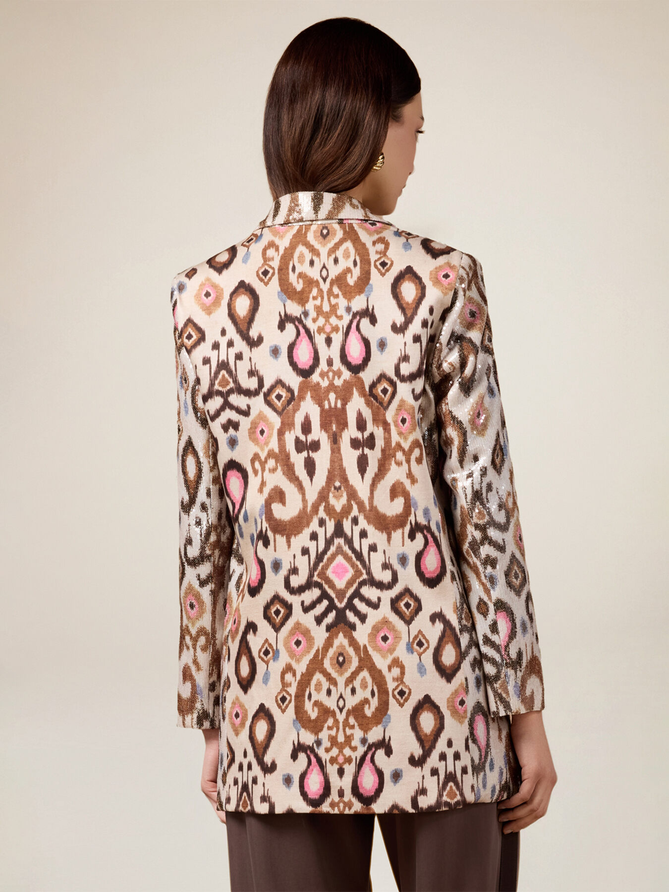 Blazer with sequin embroidery image number 1