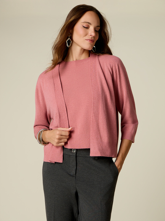 Cardigan en m&eacute;lange viscose