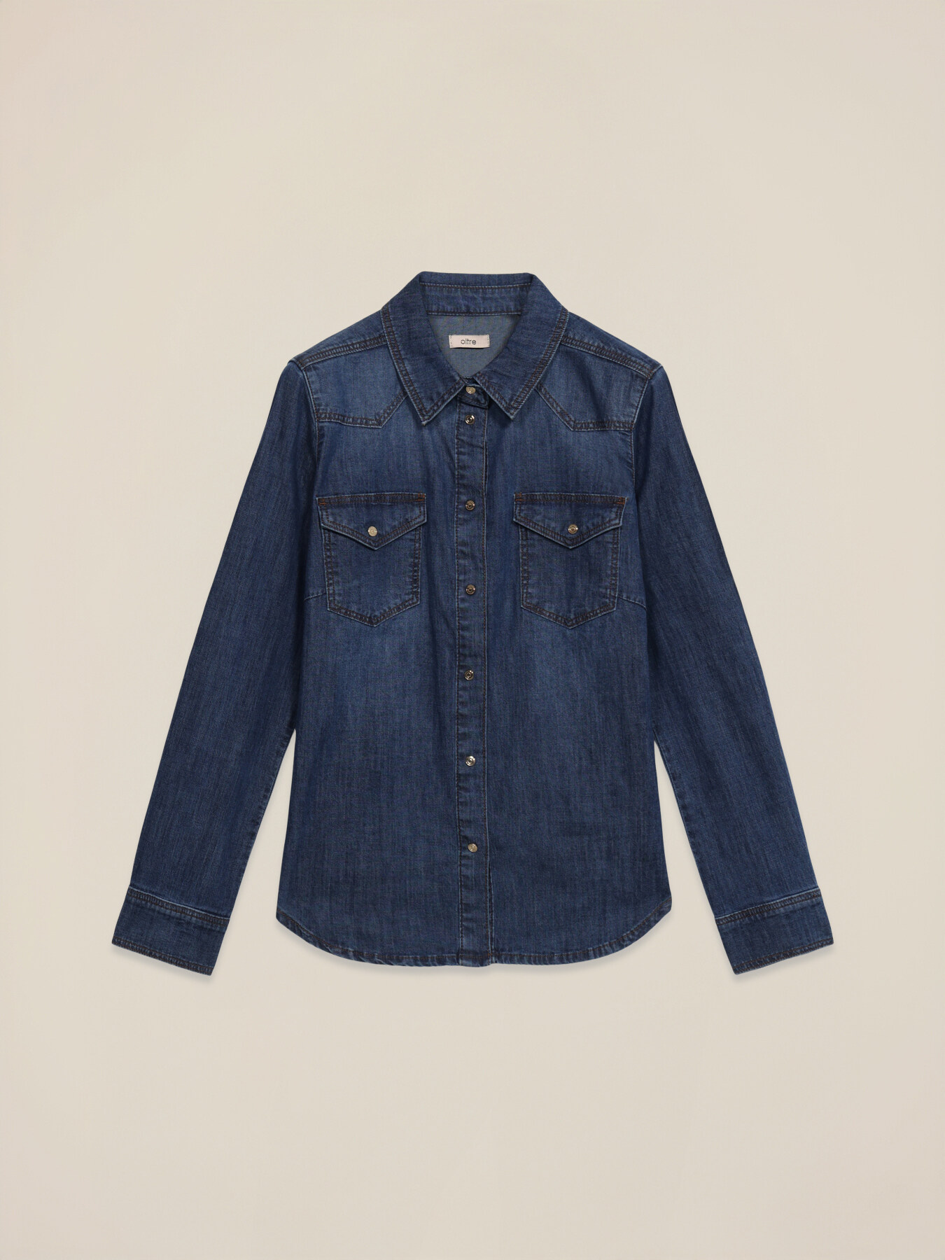 Camicia in denim stretch image number 4