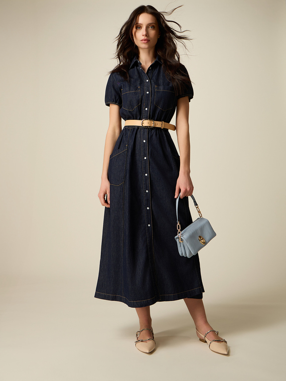 Denim shirtdress