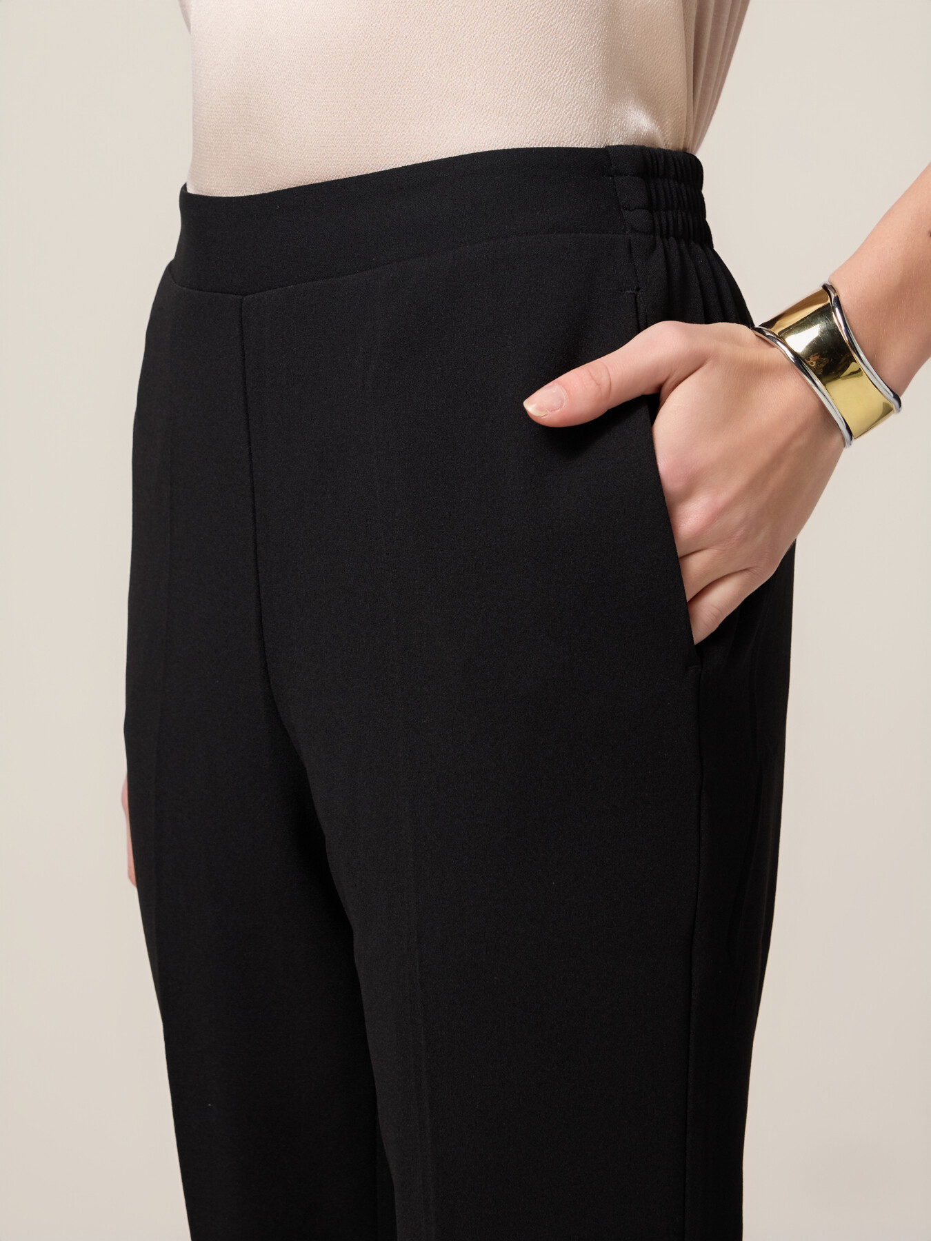 Scuba fabric joggers image number 2