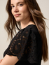 T-shirt with lace sleeves image number 2