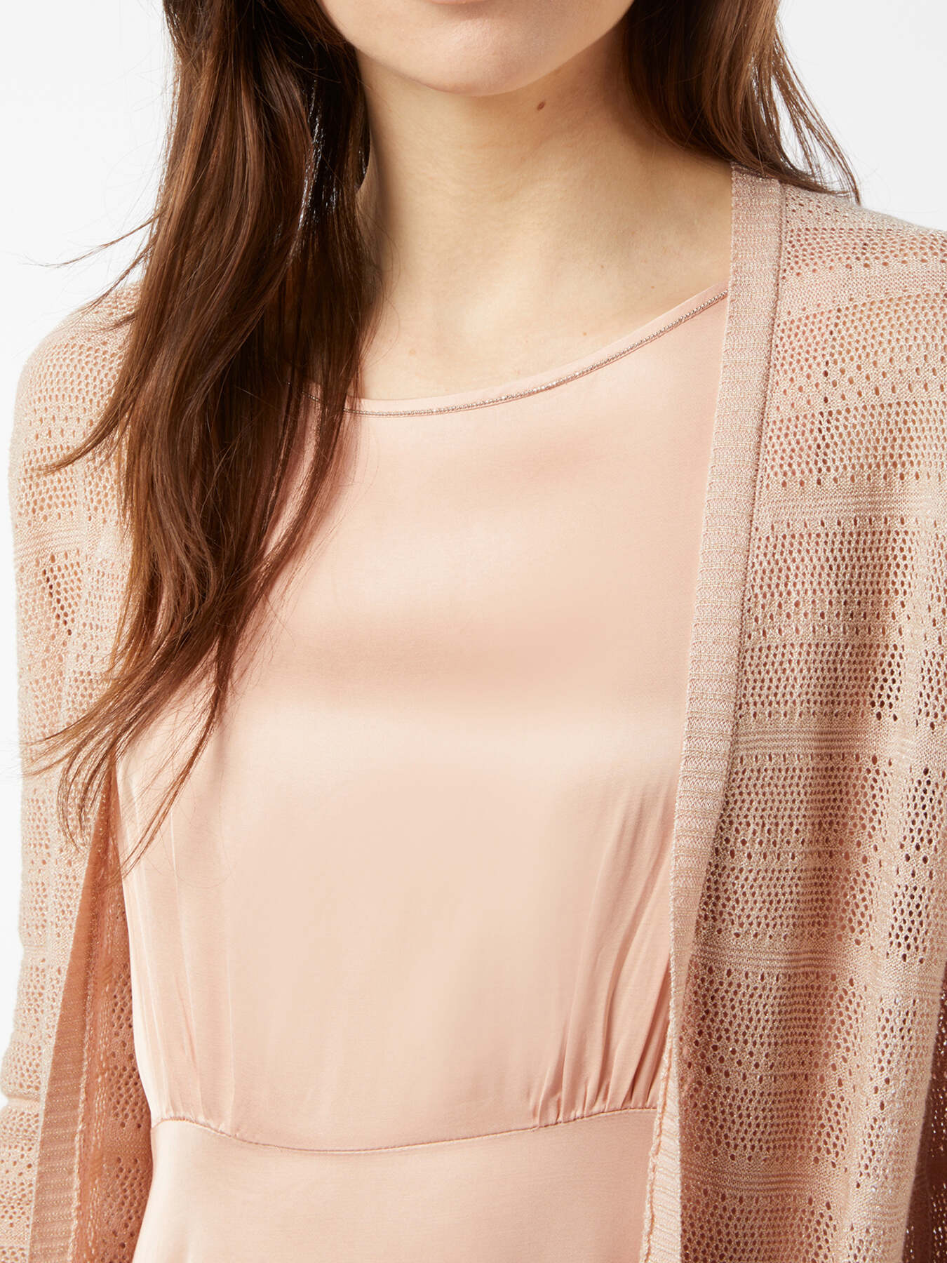 Langer Cardigan mit Lochmuster image number 2