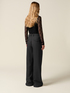 Pantalones cropped anchos de franela image number 1