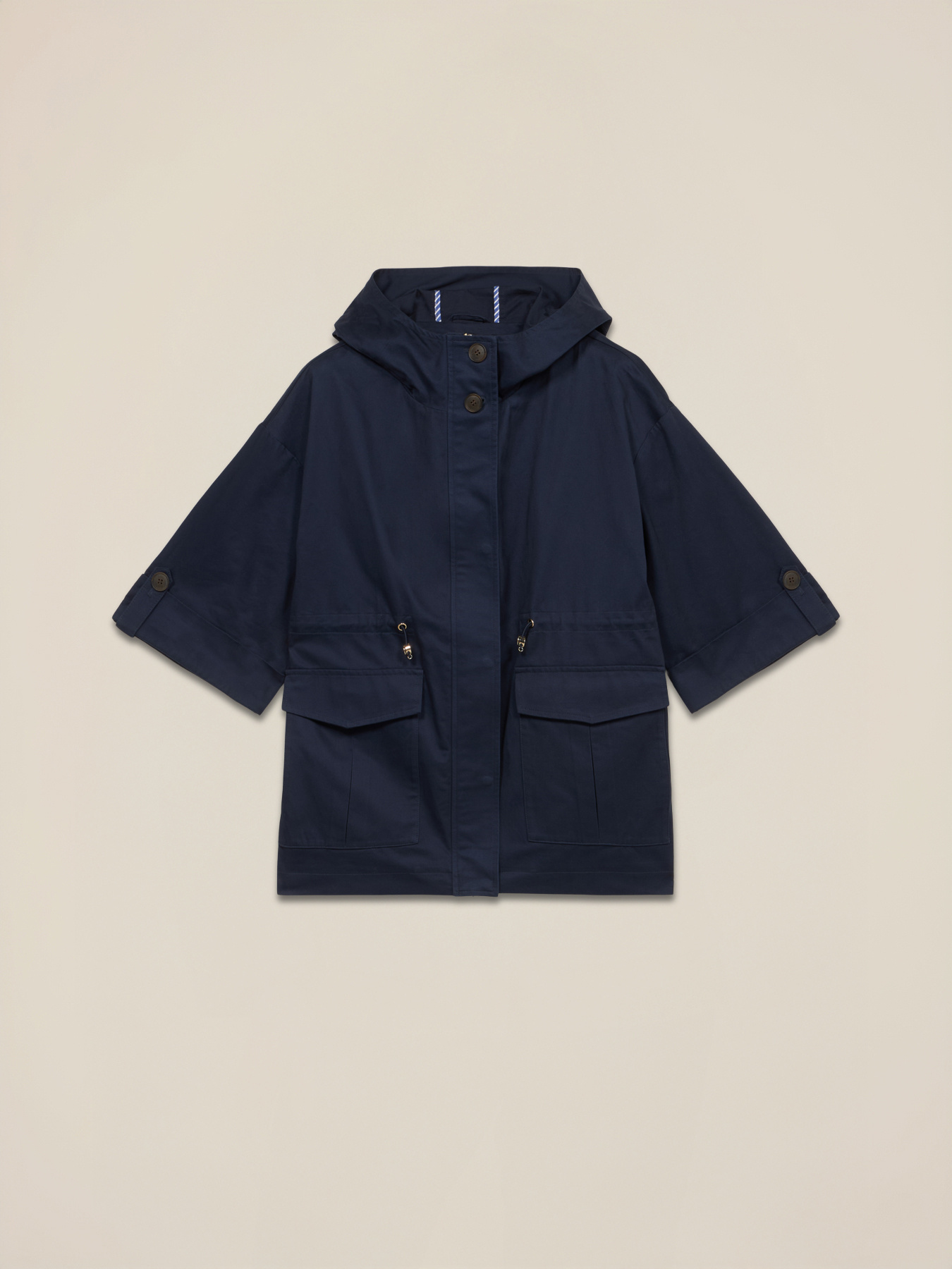 Parka over in cotone con cappuccio image number 3