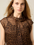Animalprint-Bluse aus Cr&ecirc;pe-Gewebe image number 2