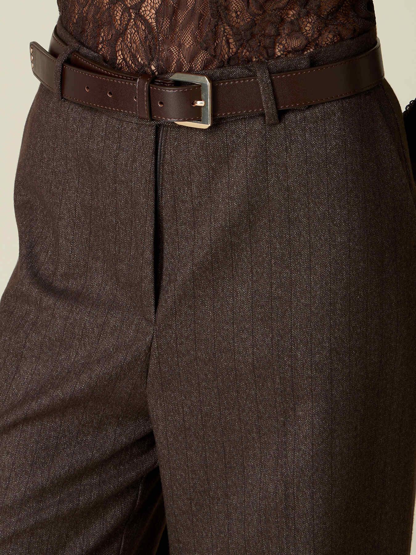 Genuine leather belt image number 0