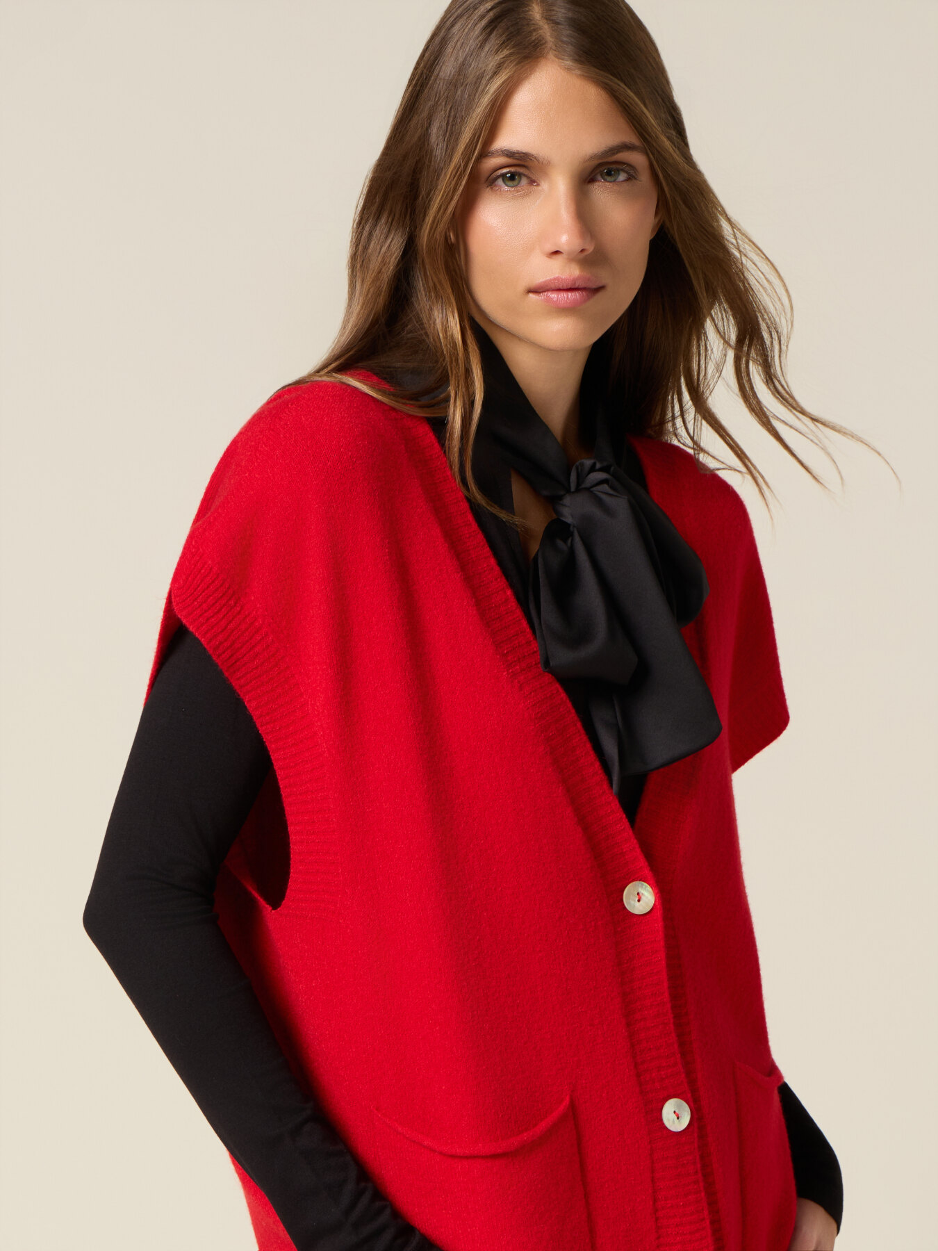 Cardigan tip kimono tricotat image number 2