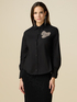 Shirt with jewel embroidery image number 0