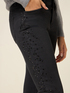 Black jeans with crystals image number 2