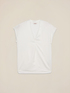 Zweistoffiges T-Shirt mit V-Ausschnitt image number 3