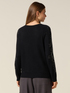 Mixed cashmere sweater with lace image number 1