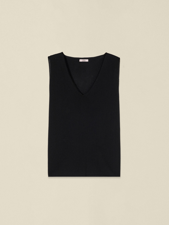 Top sans couture en tricot