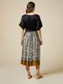 Dress with ethnic skirt image number 1