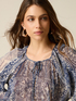 Bluse mit Fantasiemuster und Volants image number 2