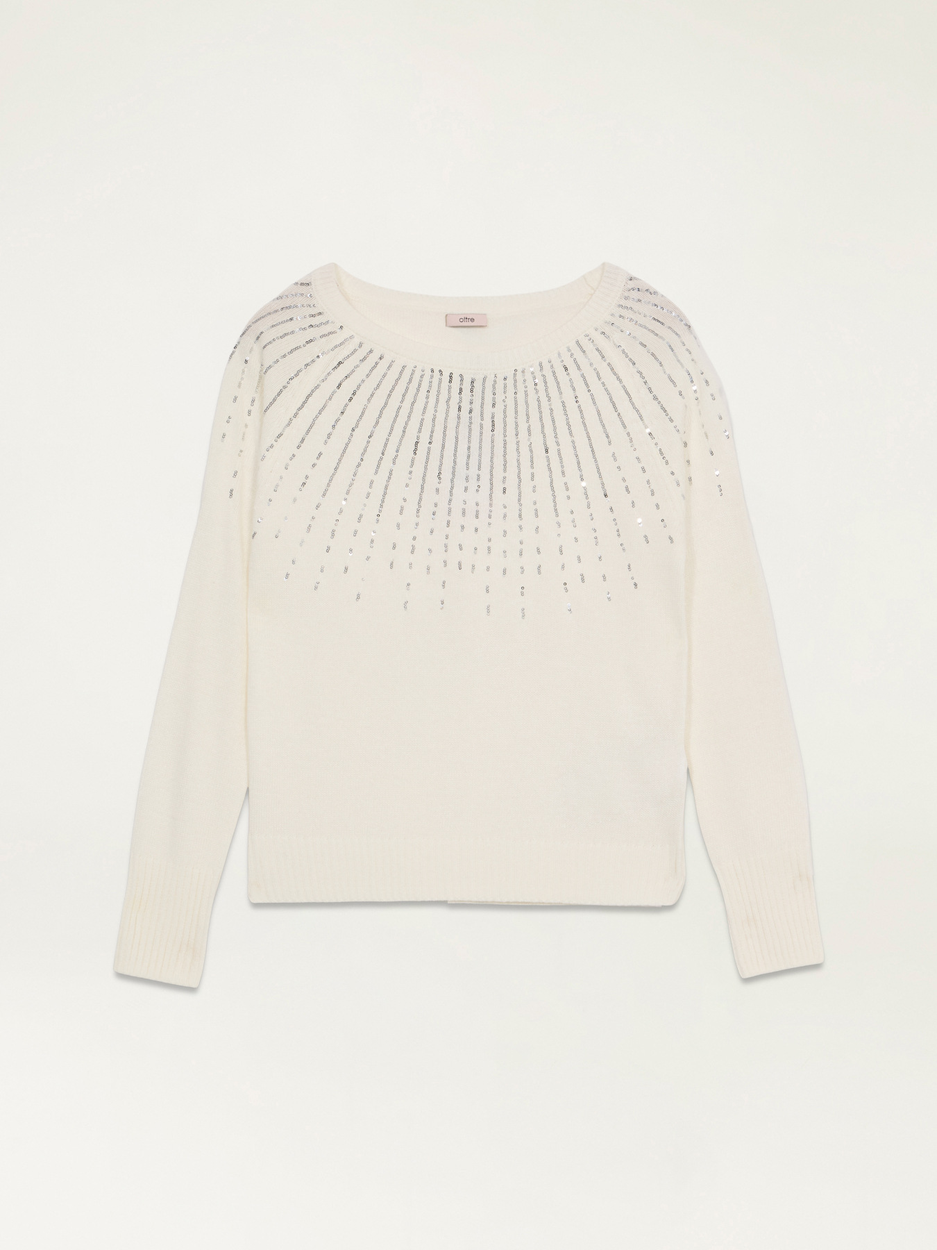 Wool blend sweater with sequins image number 3