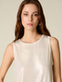 Metallic effect jersey top image number 2