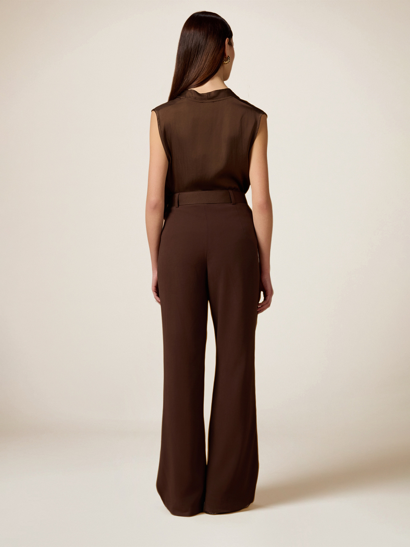 Pantalon fluide avec ceinture image number 1