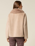 Short coat with furry collar image number 1