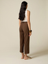 Pantaloni cropped &icirc;n dungi m&eacute;lange din in image number 1