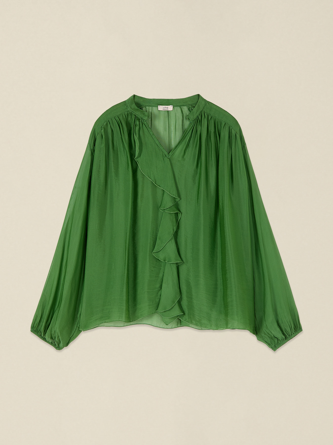 Silk and viscose voile blouse image number 3