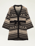 Maxi cardigan jacquard image number 4