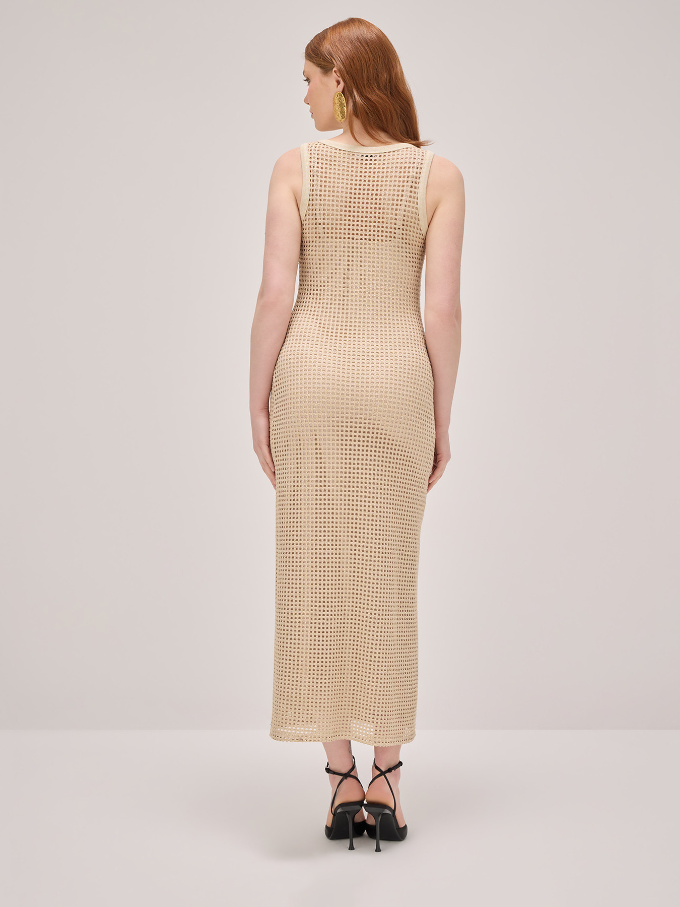 Vestito lungo in maglia lurex image number 1