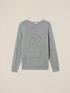 Maglia misto cashmere con cristalli image number 3