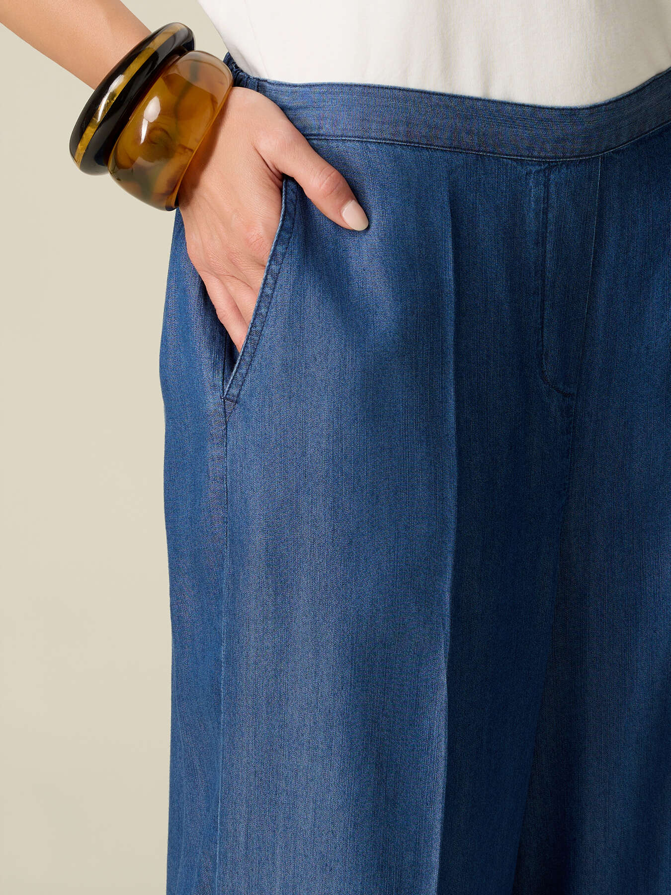 Palazzo pants in Tencel image number 2