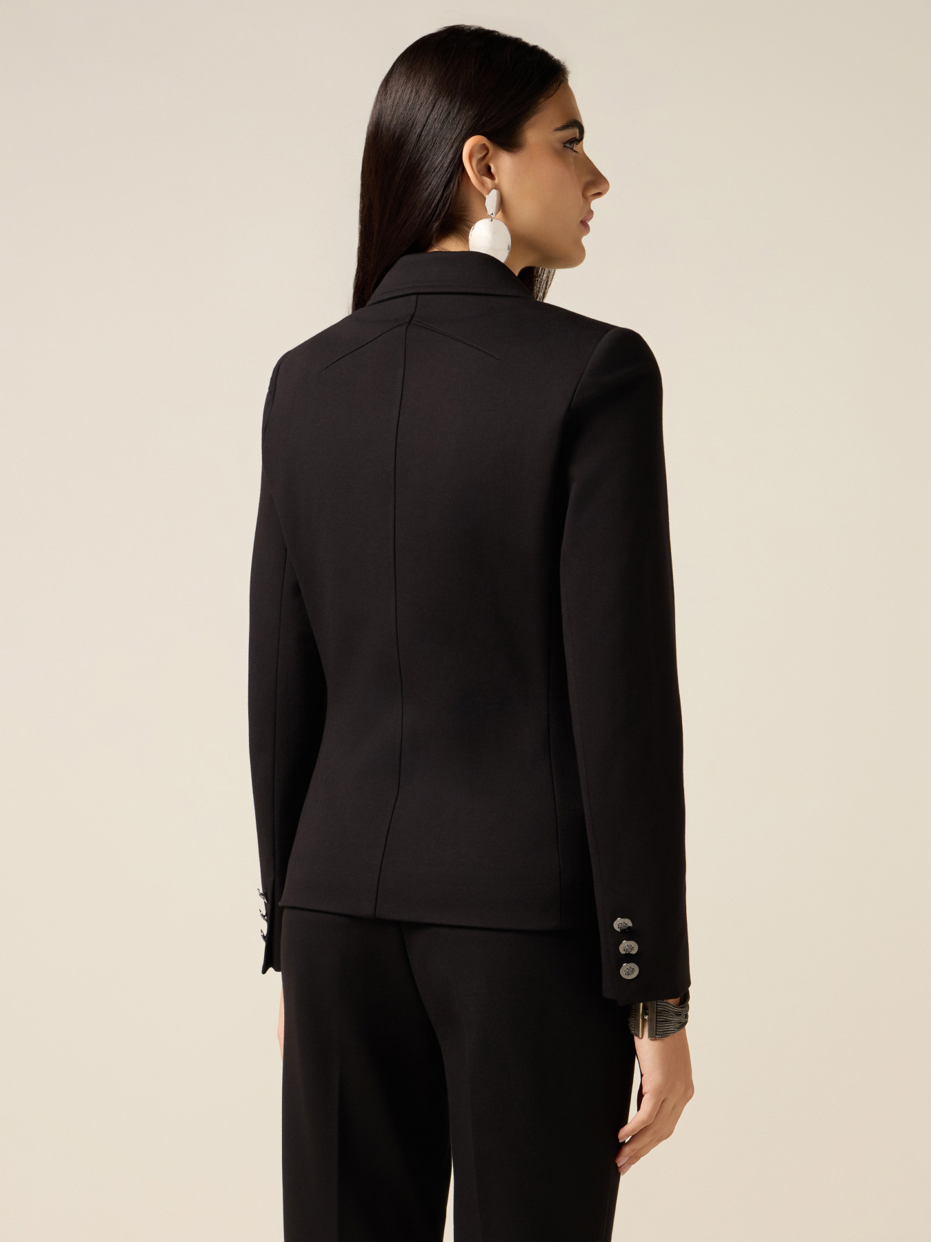 Double-breasted blazer in milano stitch image number 1