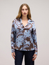 Blouse en satin &agrave; fleurs image number 1