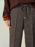 Mixed viscose fabric joggers image number 2