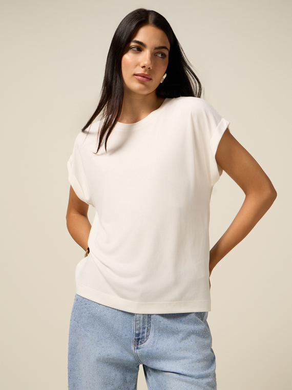 T-shirt in jersey misto modal